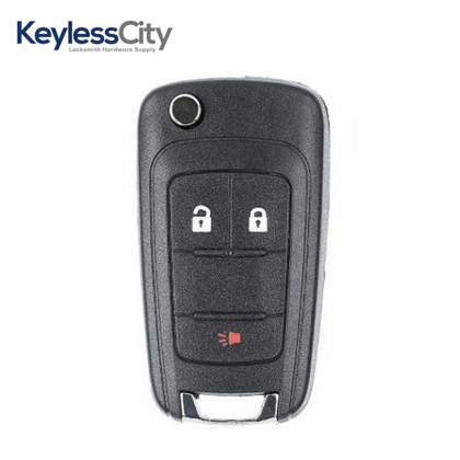 2010 - 2019 Chevy / GMC / 3-Button Remote Flip Key / PN: FLIP-GM-3B1HS, 20873621, 20835406, 5913598, 5913596, 20873623 / OHT01060512 (AFTERMARKET)