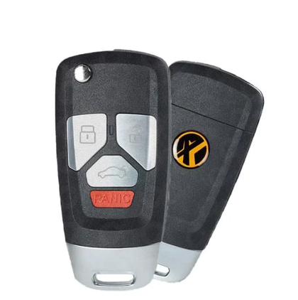 XHorse XNAU02EN Audi Style / 4-Button Universal Remote Flip Key / VVDI Key Tool (Wireless)