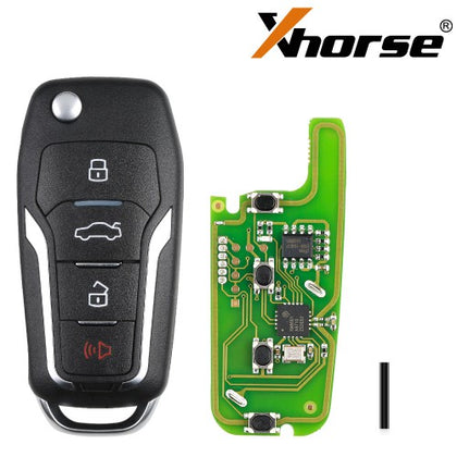 Xhorse XNFO01EN VVDI Key Tool Ford Style Wireless Flip universal Remote, 4Buttons