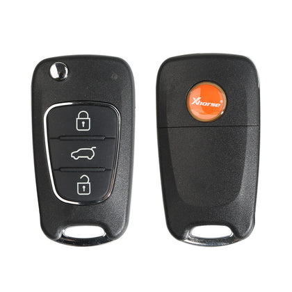 Xhorse XNHY02EN Wireless Flip Remote Key 3 Buttons KIA Hyundai Type