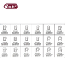 2015+ Volkswagen/Audi HU162 High Security Keying Kit A-31-112 (ASP)