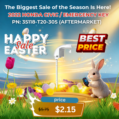 2022 Honda Civic / Emergency Key / PN: 35118-T20-305 (AFTERMARKET)
