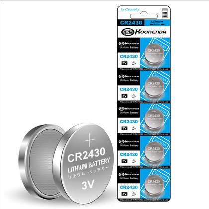 CR2430 - 3V Lithium Battery (5-Pack)