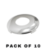 1984-1996 Ford / H54 / 10 Cut / Face Cap For Door Lock / Chrome / P-42-201 (ASP) (Pack Of 10)