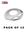 1984-1996 Ford / H54 / 10 Cut / Face Cap For Door Lock / Chrome / P-42-201 (ASP) (Pack Of 10)
