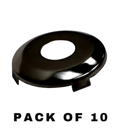 1996-2018 Ford / H75 / 8 Cut / Face Cap For Door Lock / Black / P-42-265 (ASP) (Pack Of 10)