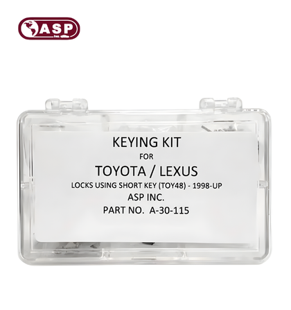 1998-2009 Lexus Short Blade / TOY48 / Keying Tumbler Kit / A-30-115 (ASP)