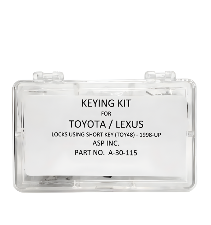 1998-2009 Lexus Short Blade / TOY48 / Keying Tumbler Kit / A-30-115 (ASP)