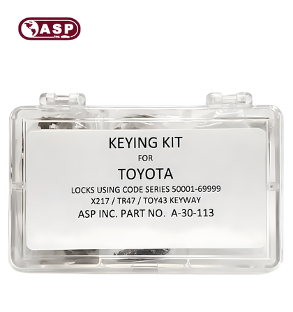 1994-2019 Toyota / X217 / TR47 / 10 Cut / Keying Tumbler Kit / A-30-113 (ASP)