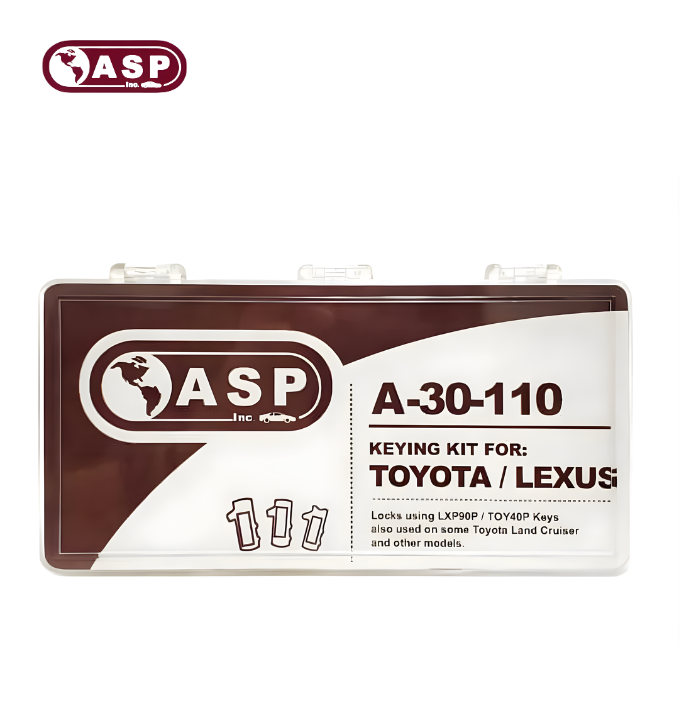 1990-2019 Kia Toyota Lexus Long Blade / LXP90P / TOY40P / Keying Tumbler Kit / A-30-110 (ASP)