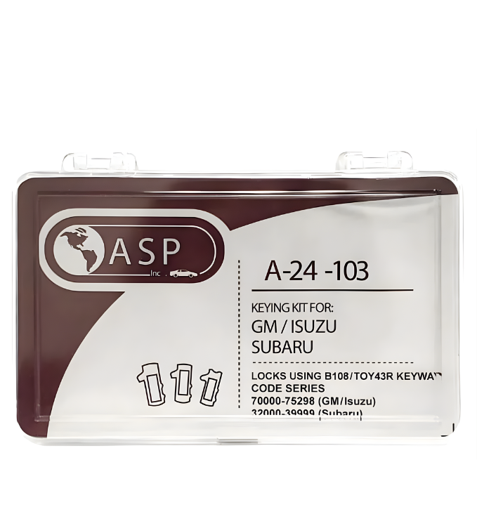 2004-2019 GM / Subaru / B110 / Keying Tumbler Kit / A-24-103 (ASP)