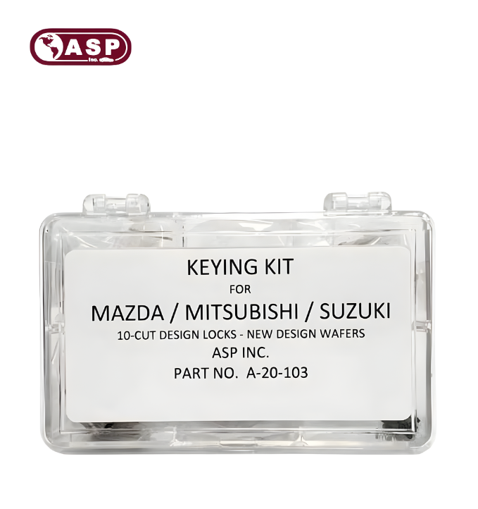 1995 - 2018 Mazda / Mitsubishi / Suzuki / MZ19 / B69 / MIT3 / 10 Cut / Keying Tumbler Kit / A-20-103 (ASP)