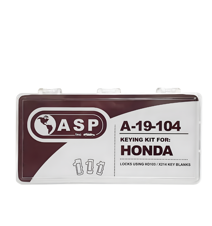 1990-2003 Honda Acura / HD103 / X214 / 8 Cut / Keying Tumbler Kit / A-19-104 (ASP)
