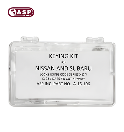 1982-2011 Nissan Infiniti Subaru / X123 / DA25 / Keying Tumbler Kit / A-16-106 (ASP)