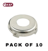 10 X 1988-2008 Toyota GM Mitsubishi / Face Cap For Door / Trunk / Gas Lock / Chrome / P-41-201 (ASP) (Pack Of 10)