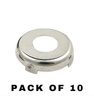 10 X 1988-2008 Toyota GM Mitsubishi / Face Cap For Door / Trunk / Gas Lock / Chrome / P-41-201 (ASP) (Pack Of 10)