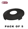 1996-2017 Chrysler Dodge Jeep / Y160 / Face Cap For Door Lock / Black/ P-44-218 (ASP) (Pack Of 5)