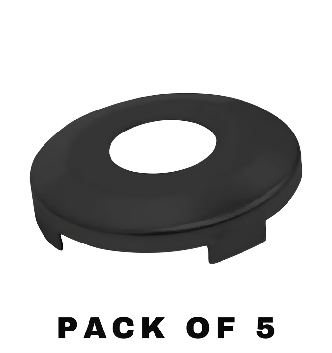 1993-2006 Chrysler Dodge Jeep / Y155 Y160 / Face Cap For Door Lock / Black / P-44-202 (ASP) (Pack Of 5)