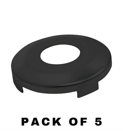 1993-2006 Chrysler Dodge Jeep / Y155 Y160 / Face Cap For Door Lock / Black / P-44-202 (ASP) (Pack Of 5)