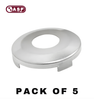 1990-2006 Chrysler Dodge Jeep / Y154 Y155 Y160 / Face Cap For Door Lock / Chrome / P-44-201 (ASP) (Pack Of 5)