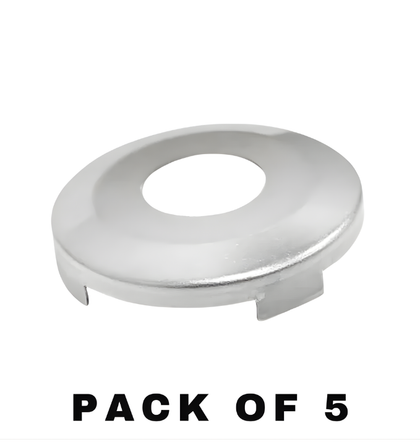 1990-2006 Chrysler Dodge Jeep / Y154 Y155 Y160 / Face Cap For Door Lock / Chrome / P-44-201 (ASP) (Pack Of 5)